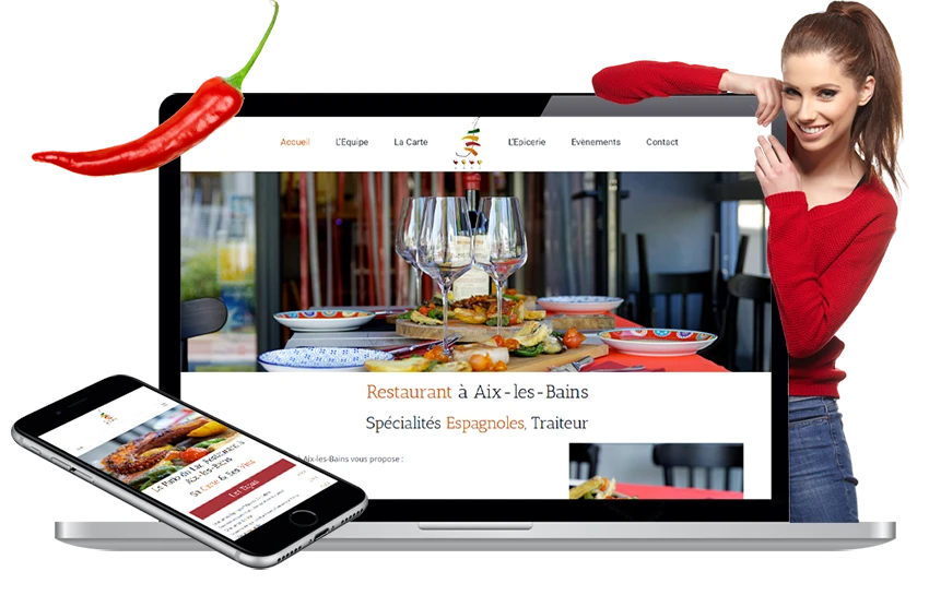 La refonte du site internet d'un restaurateur à Aix-les-Bains a permis d'améliorer visibilité et fréquentation