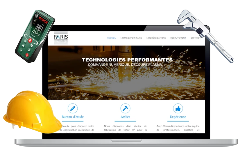 Réalisation d'un site web industriel performant pour une entreprise de construction métallique en Savoie